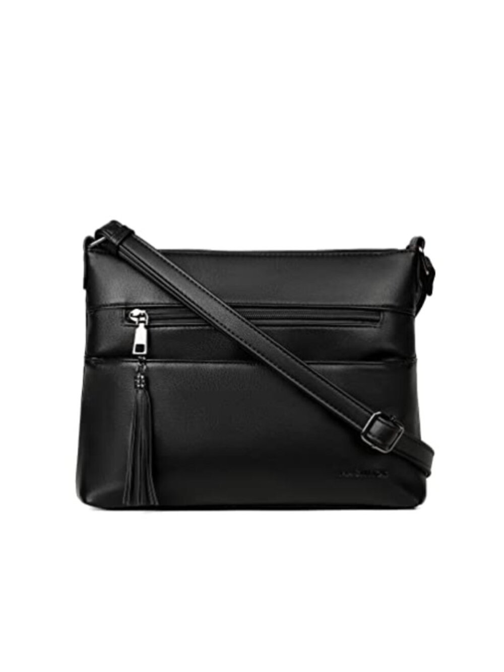 Medium Crossbody Bag Vegan Leather Women's Purse Adjustable Strap